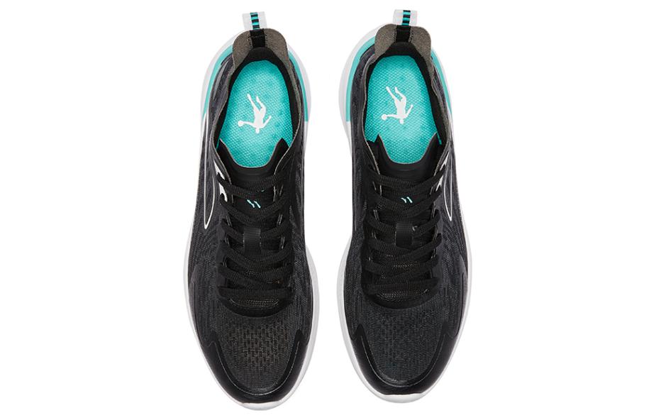 QIAODAN Light Speed 2.0 Plus Comfortable Cushioning Breathable Low top Running Shoes Men’s Black Green