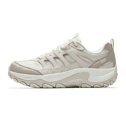 Anta Cushioning Slip Resistant Abrasion Resistant Low top Casual Running Shoes Women's Ivory White Mud Gray