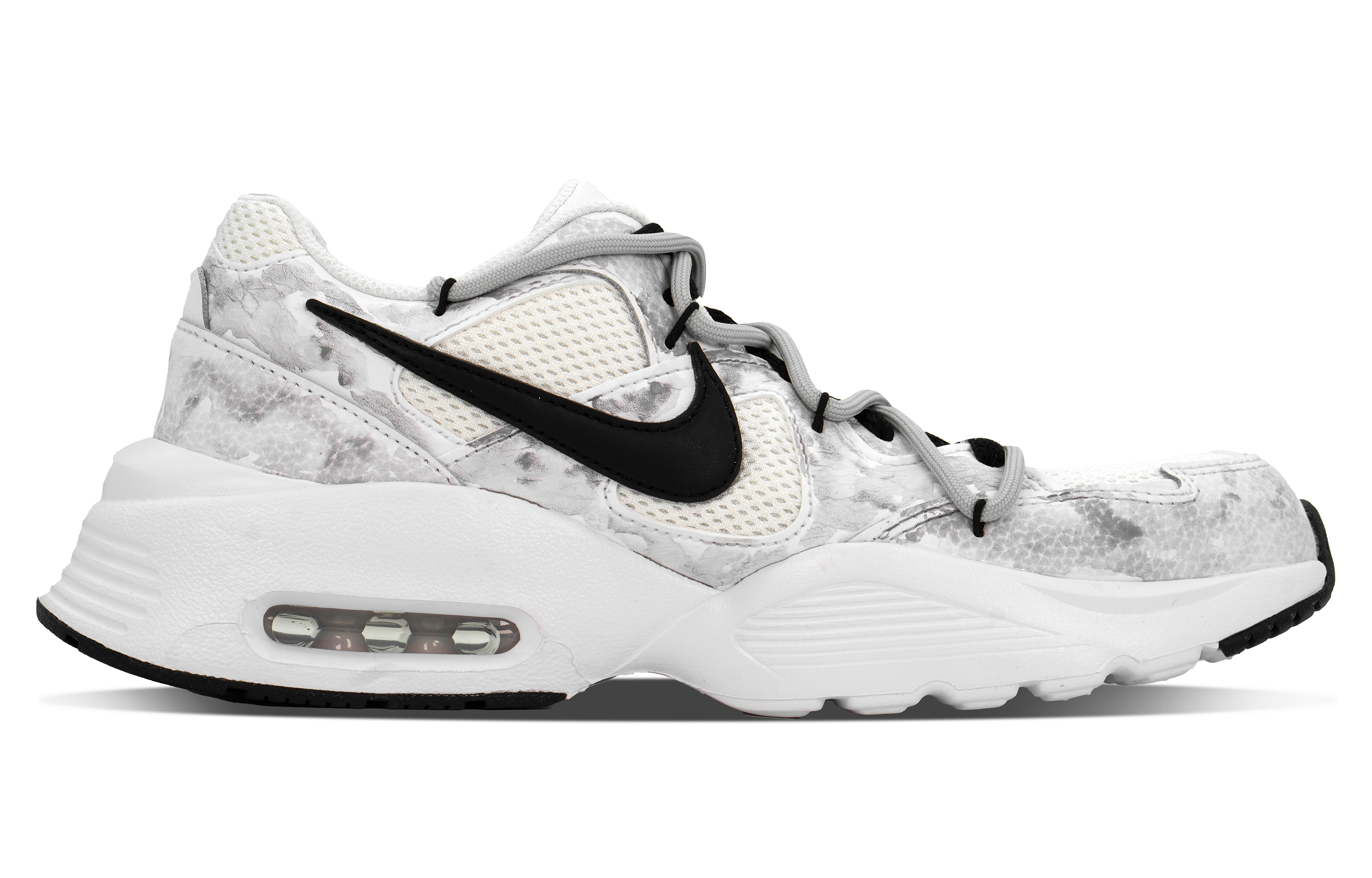 Nike Air Max Fusion Mesh Low top Casual City Commuting Running Shoes Men’s Black White Gray