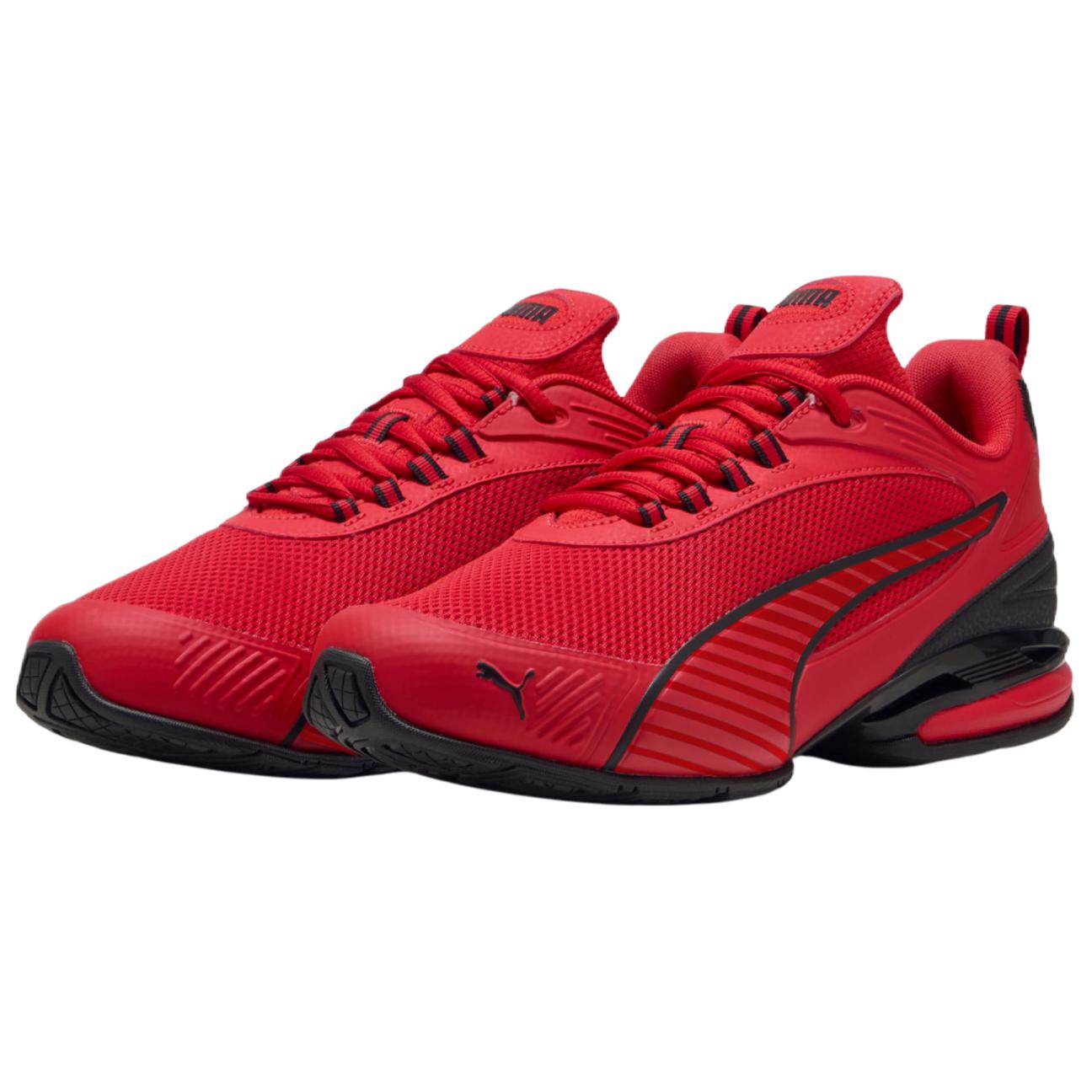 PUMA Magnetic Abrasion Resistant Low top Running Shoes Unisex Red Black
