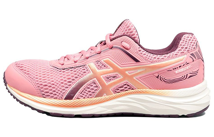 Asics Kabuki Comfortable Abrasion Resistant Low top Running Shoes Women's Coral Powder