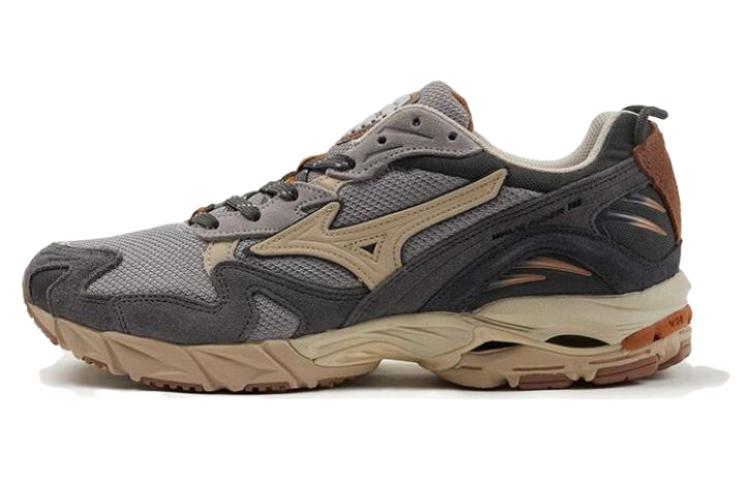 Кроссовки Mizuno Mizuno Wave Rider 10 (серые с желтым)
