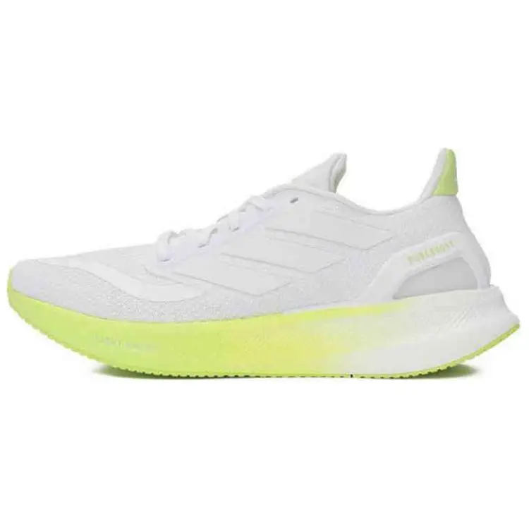 Adidas PUREBOOST 5 Cushioning Slip Resistant Low top Casual Running Shoes Unisex White Yellow