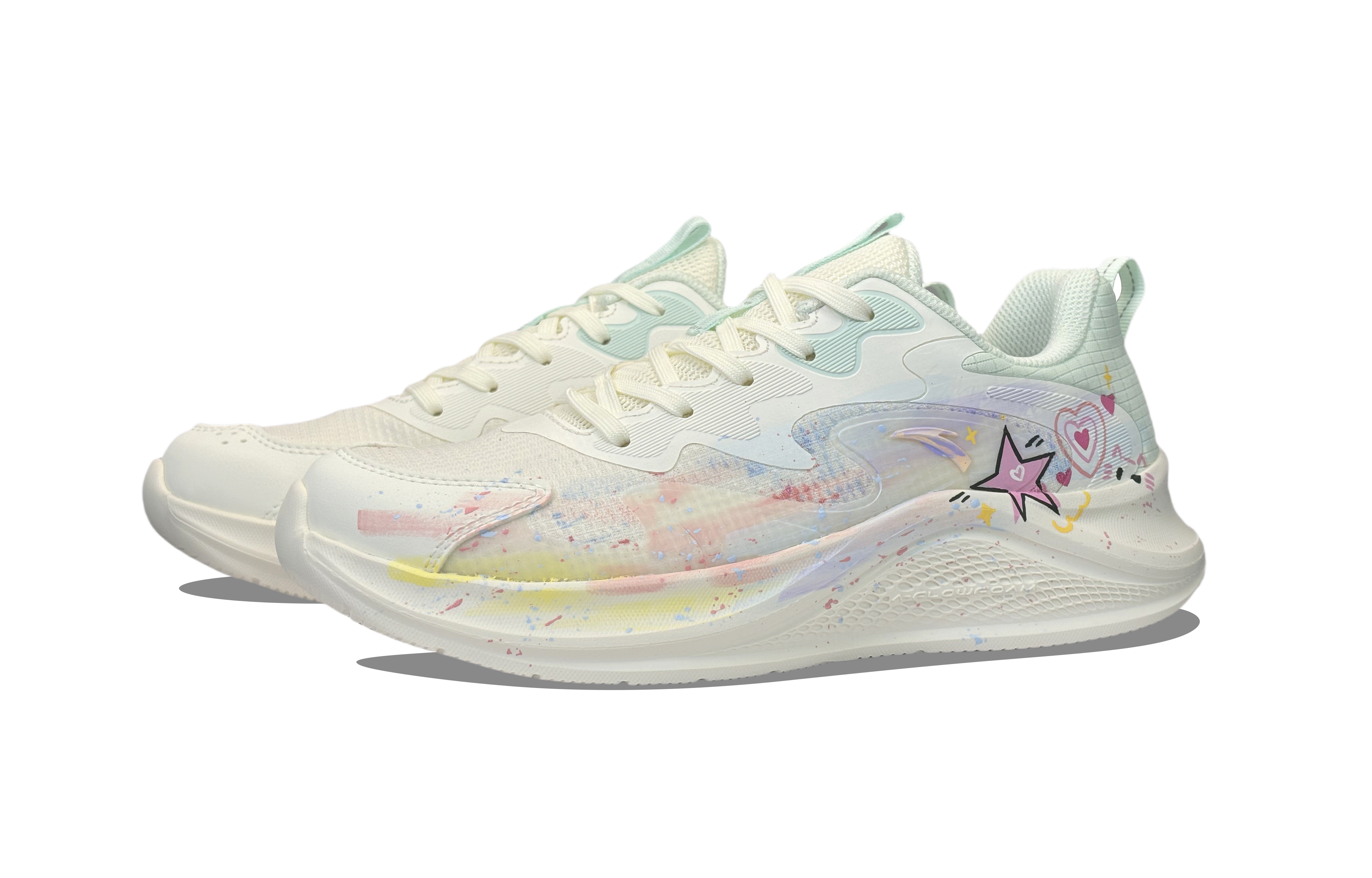 Anta Cushioning Abrasion Resistant Lightweight Low top Casual Sprint Running Shoes Women’s White