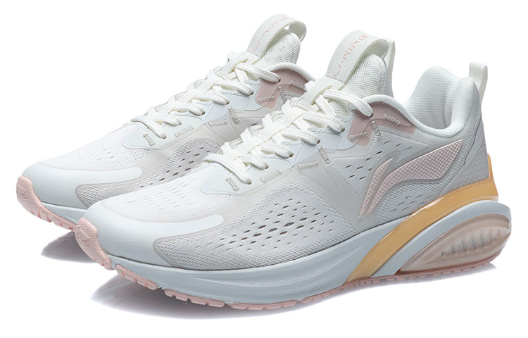 Li Ning Lightweight Low top Running Shoes Women’s White Orange