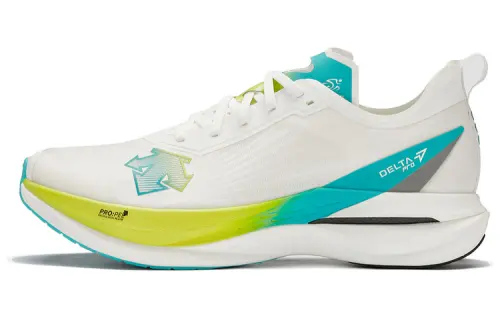 DESCENTE DELTA Slip Resistant Abrasion Resistant Cushioning Breathable Low top Running Shoes Women's Lemon