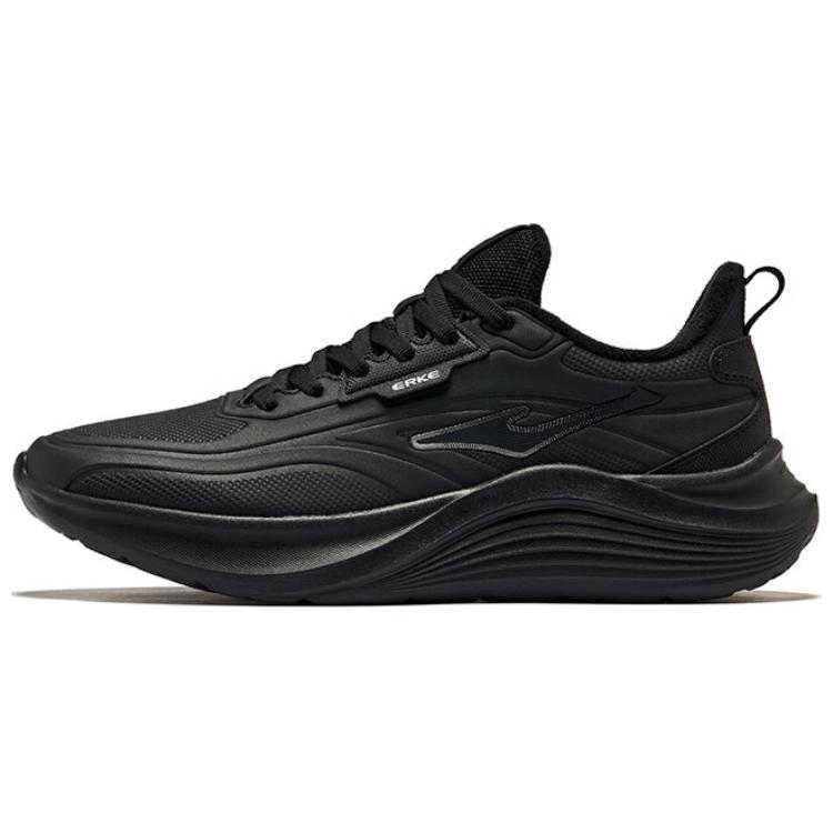 Erke Mingyu 2 Comfortable Fleece Lined Abrasion Resistant Thermal Low top Running Shoes Men’s Jet Black