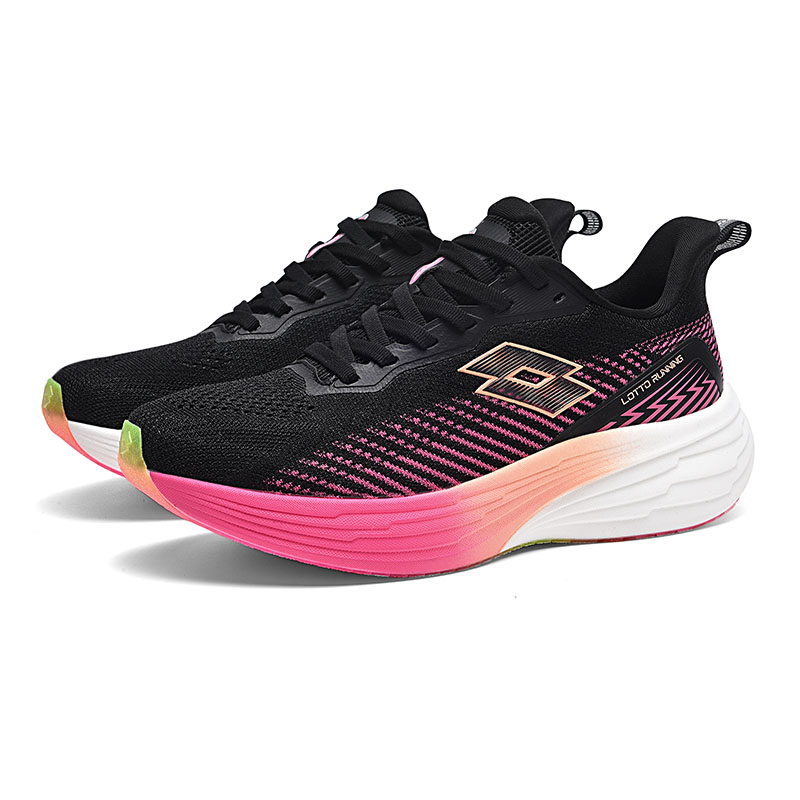 LOTTO Cushioning Support Abrasion Resistant Slip Resistant Low top Running Shoes Women’s Black