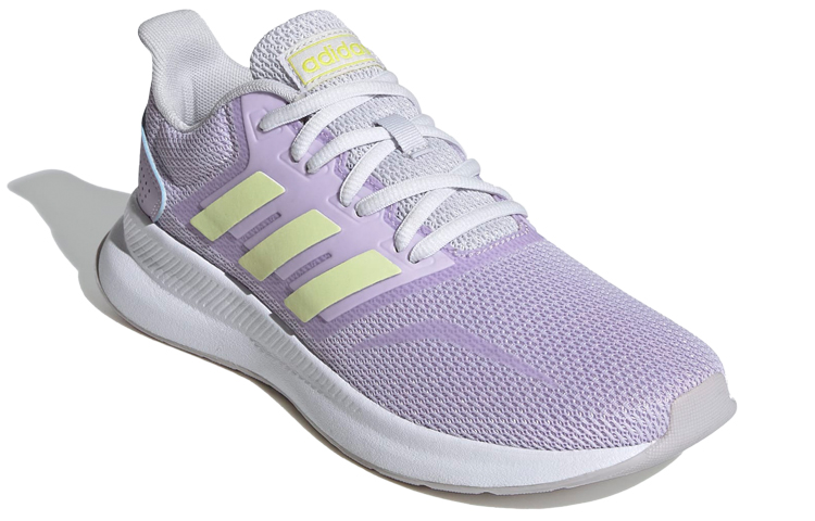 Adidas Neo Runfalcon Vintage Mesh Slip Resistant Low top Casual Running Shoes Women’s Light Purple Yellow