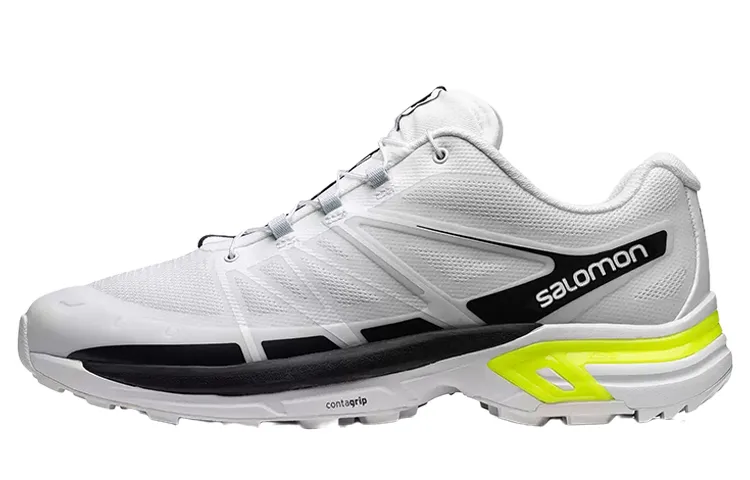 SALOMON XT Wings 2 Fabric Comfortable Cushioning Slip Resistant Abrasion Resistant Low top Outdoor Shoes Unisex White