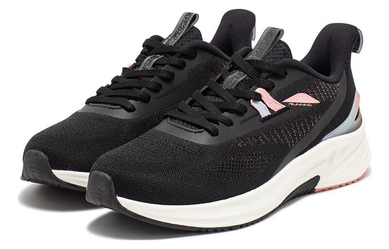 361° Cushioning Slip Resistant Abrasion Resistant Low top Running Shoes Women’s Black Pink