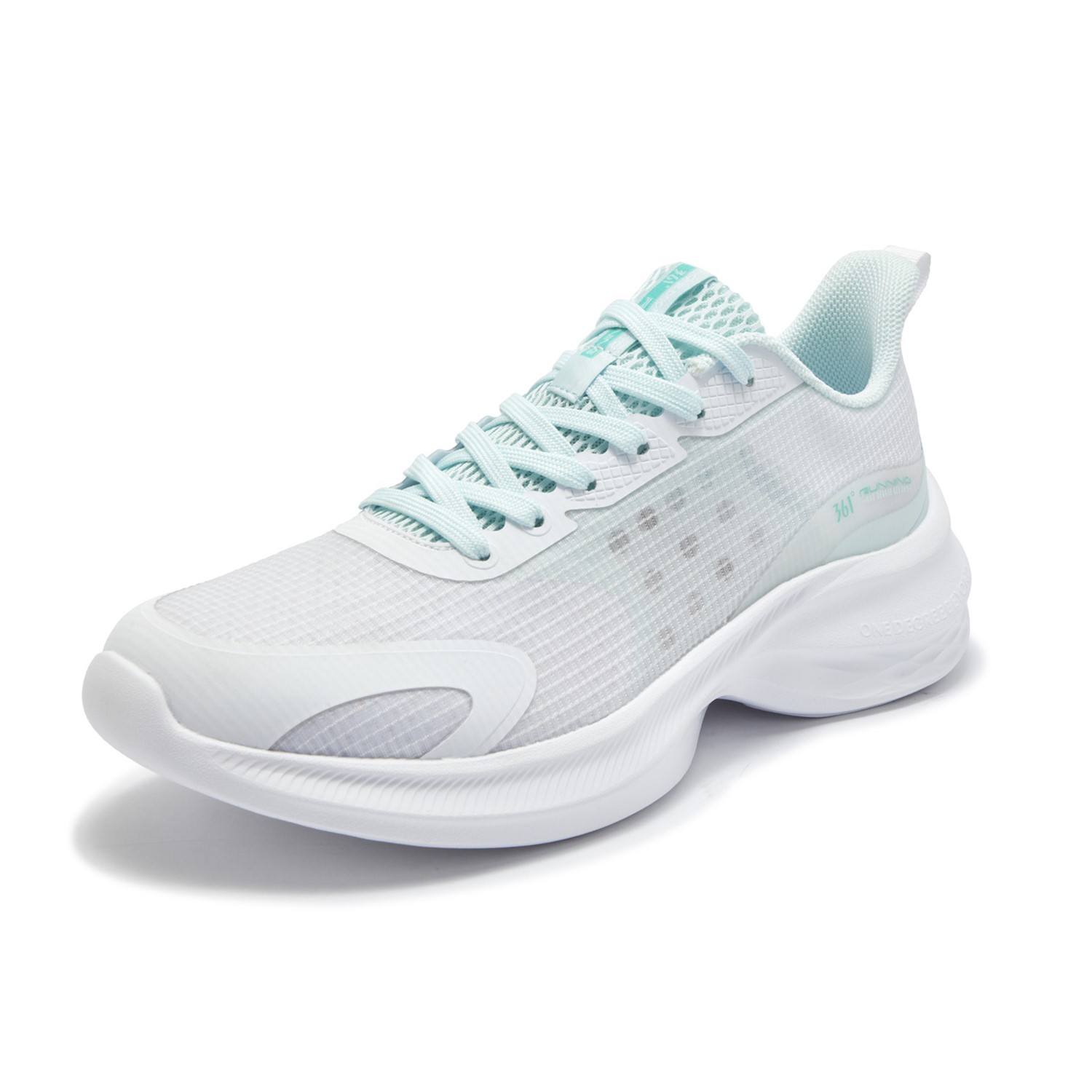 361° Cushioning Breathable Lightweight Low top Casual Sprint City Commuting Running Shoes Men’s Sheer Blue