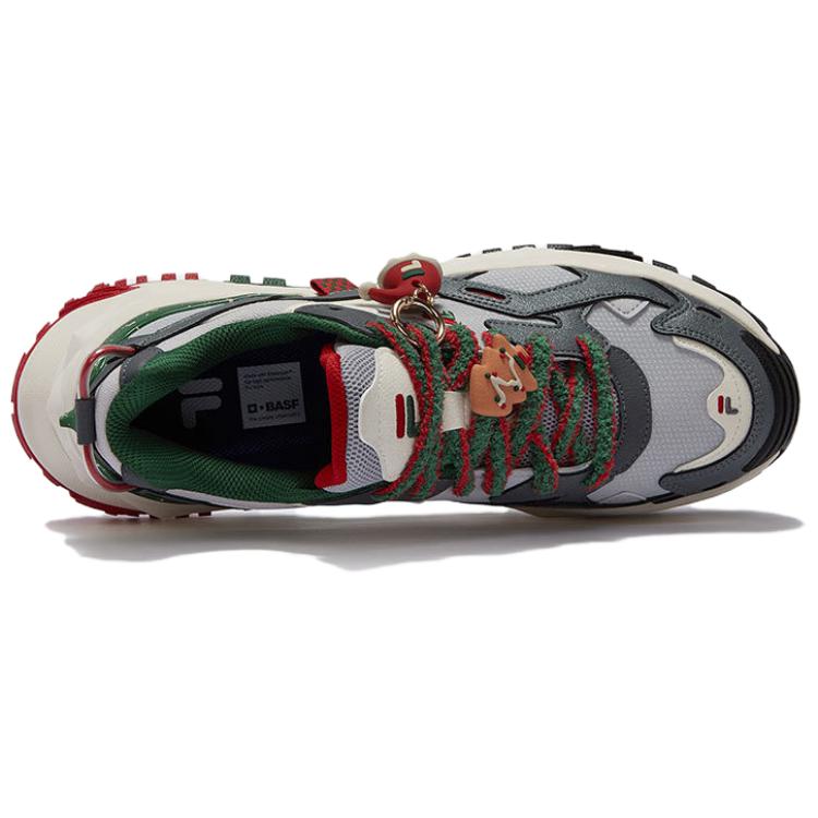 FILA FUSION Bianco Low top Casual City Commuting Running Shoes Men’s Gray Green
