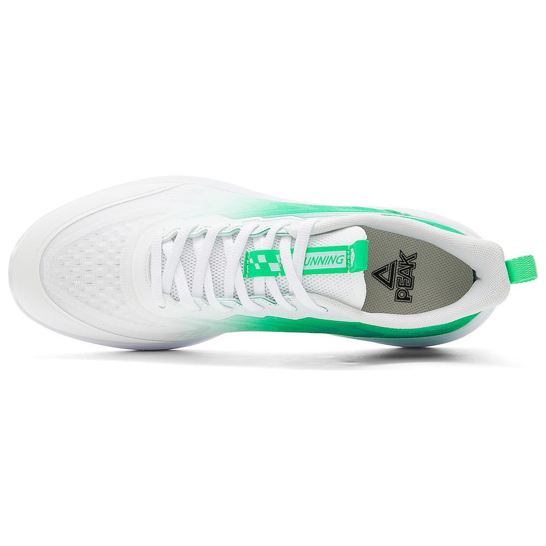 PEAK Abrasion Resistant Breathable Low top Casual Running Shoes Men’s White Green