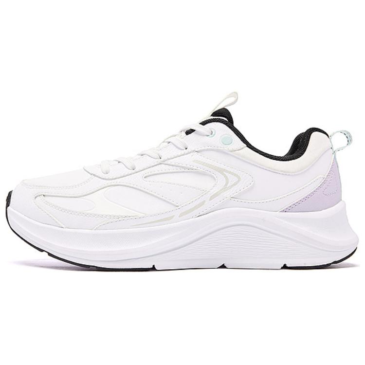 QIAODAN Slip Resistant Abrasion Resistant Low top Casual Running Shoes Women’s White Purple