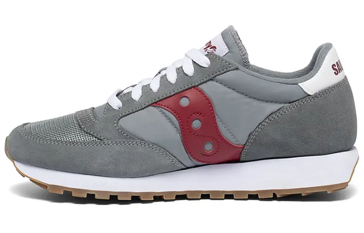 Saucony Jazz Original Running Shoes Men's Low Top Gray/Red