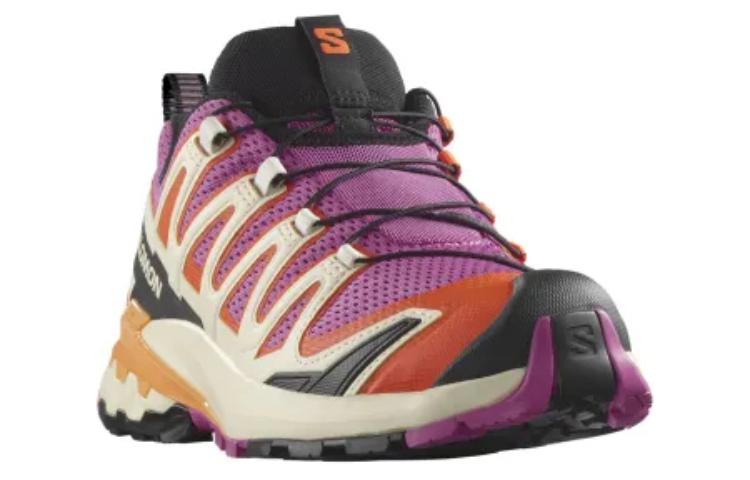 SALOMON XA Pro 3D V9 Comfortable Slip Resistant Low top Outdoor Shoes Women’s Purple Orange