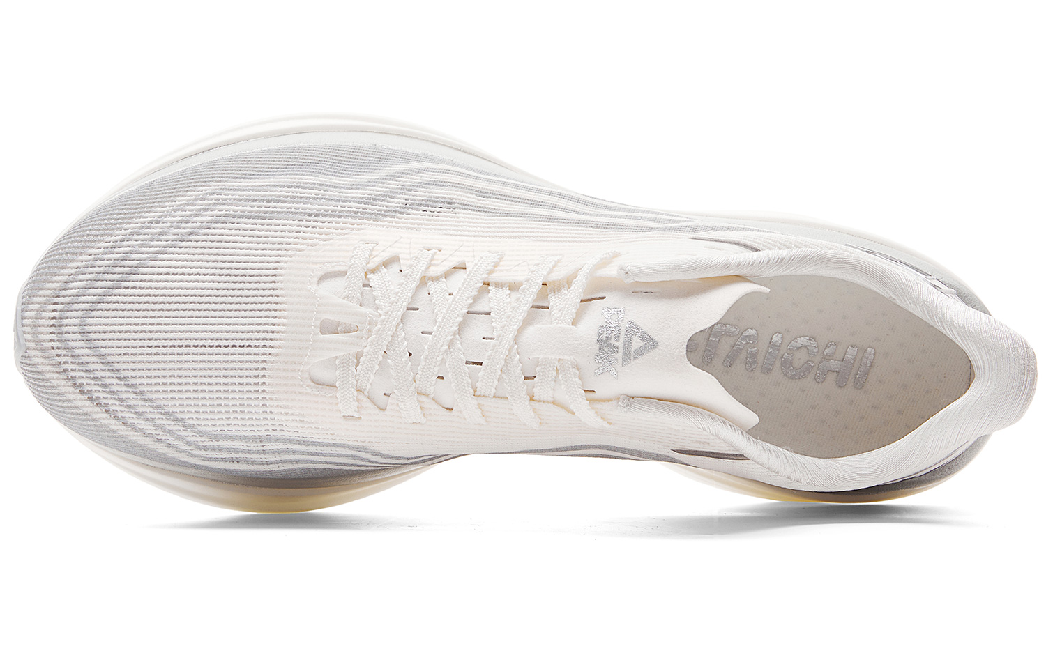 PEAK Taichi Multilayer Wave Cushioning Slip Resistant Abrasion Resistant Rebound Low top Running Shoes Men’s Ivory Gray
