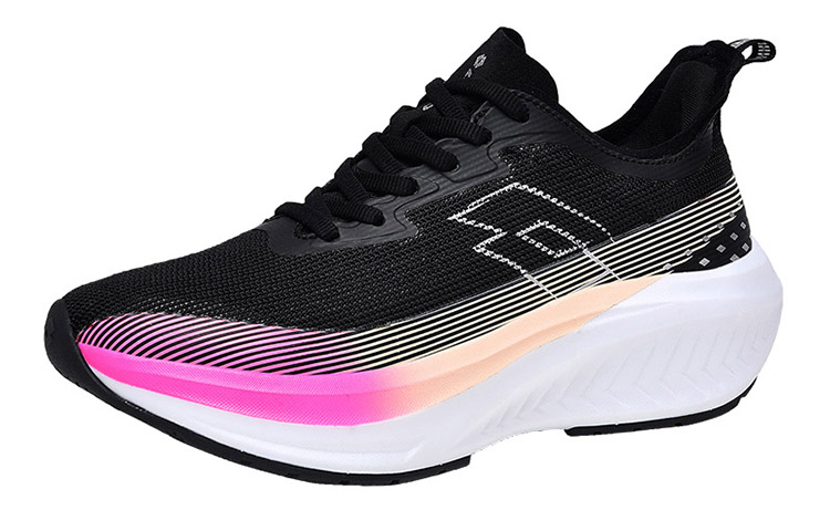 LOTTO Frozen PRO Cushioning, Wear Resistant Low Top Carbon Plate Training Running Shoes Women’s Black