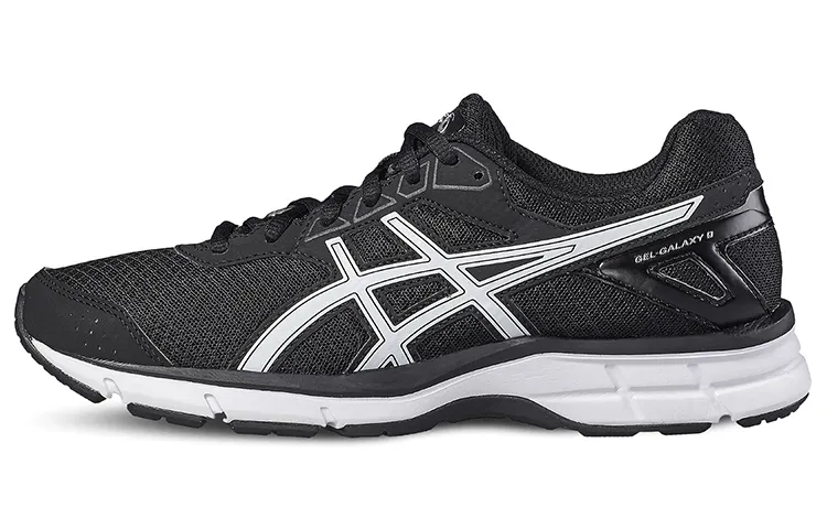 ASICS Gel Galaxy 9 Sports Cushioning, Wear Resistant Low top Running Shoes Women's Black White