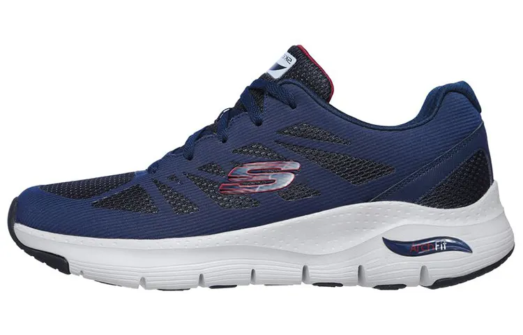 Skechers Arch Fit Cushioning Low top Running Shoes Men's Marine Blue
