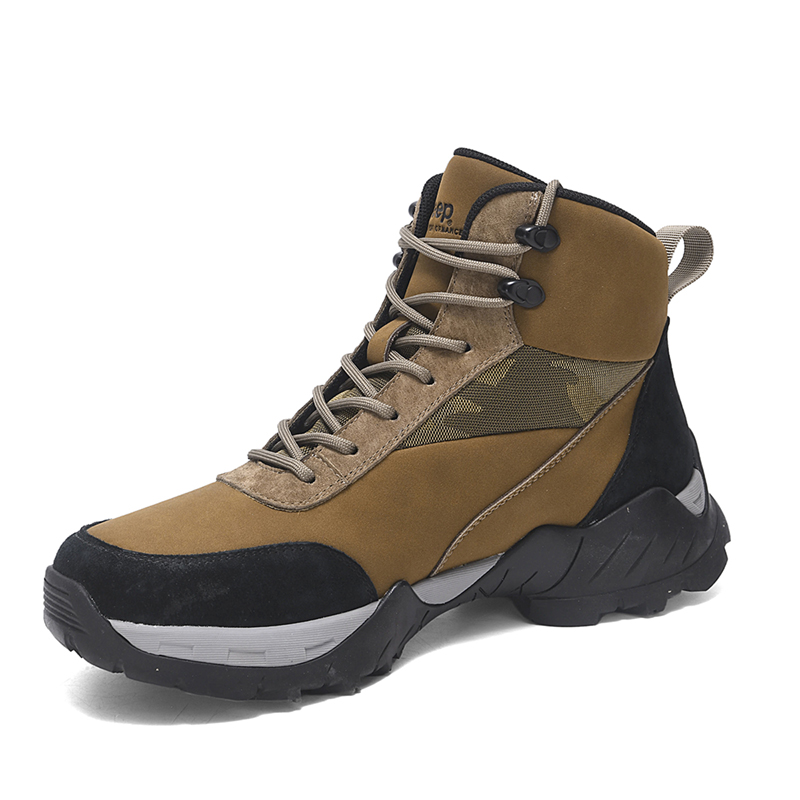 Jeep Comfortable Mid top Outdoor Shoes Men’s Khaki