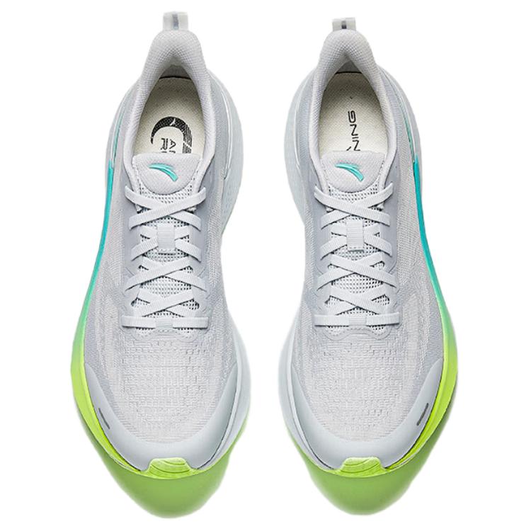 Anta Hydrogen Run 7 Slip Resistant And Breathable Low top Casual Running Shoes Men’s Gray Blue Green