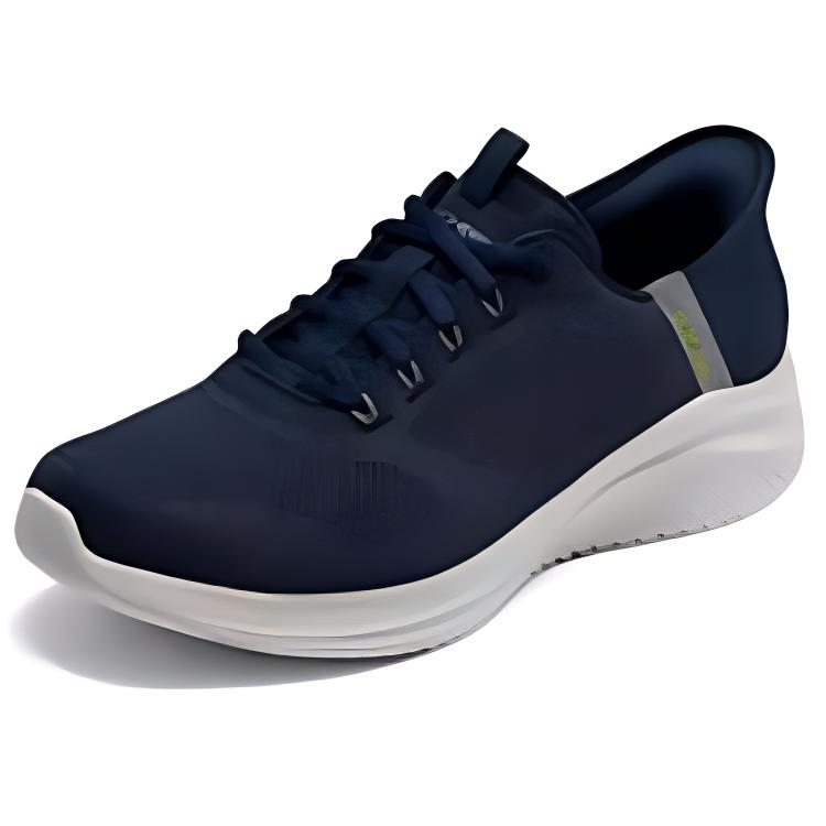 Skechers SPORT MENS Comfortable And Breathable Abrasion Resistant Abrasion Resistant Low top Running Shoes Men’s Blue