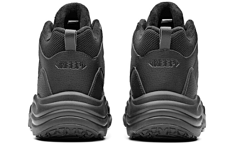 Anta Fleece Lined Casual Cushioning Thermal Mid top Running Shoes Men’s Black
