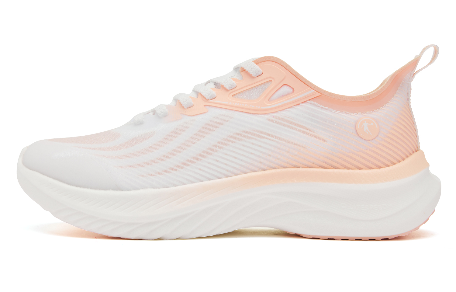 QIAODAN Light Speed 4.0 PLUS Running Shoes Women’s Low Top Jordan White Enamel Pink