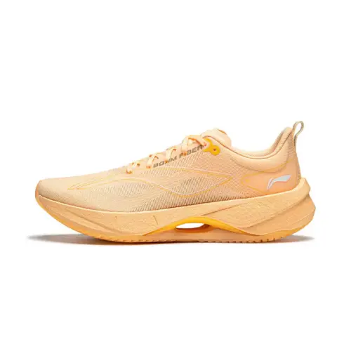 Li Ning Super Light 21 Fabric Slip Resistant Abrasion Resistant Low top Running Shoes Women's Orange