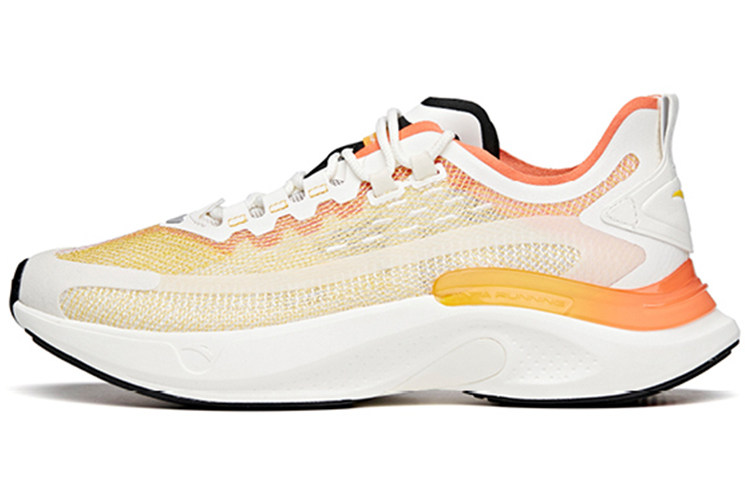 Anta Premium Speed Cushioning Slip Resistant Abrasion Resistant Low top Running Shoes Men’s White Orange