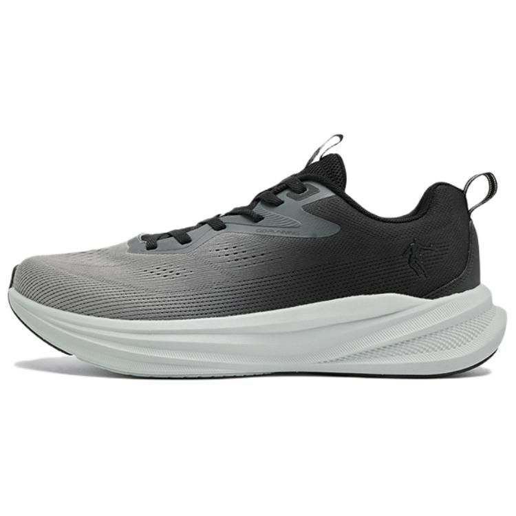 QIAODAN Abrasion Resistant Slip Resistant Low top Casual Running Shoes Men’s Gray Black