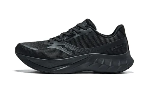 Saucony TIDE 2 Mesh Abrasion Resistant Low top Training Physical Fitness Test & Exam Running Shoes Unisex Black