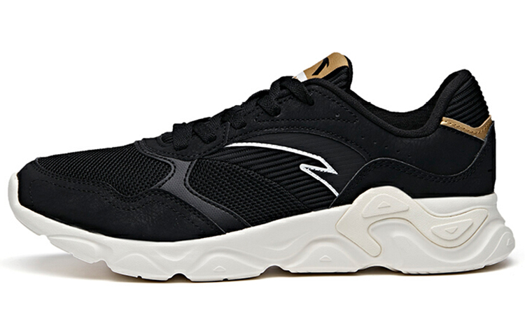 Anta Cushioning Slip Resistant Abrasion Resistant Breathable Low top Running Shoes Men’s White Black
