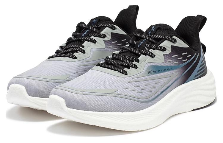 361° Versatile Slip Resistant Abrasion Resistant Low top Running Shoes Men’s Gray Black