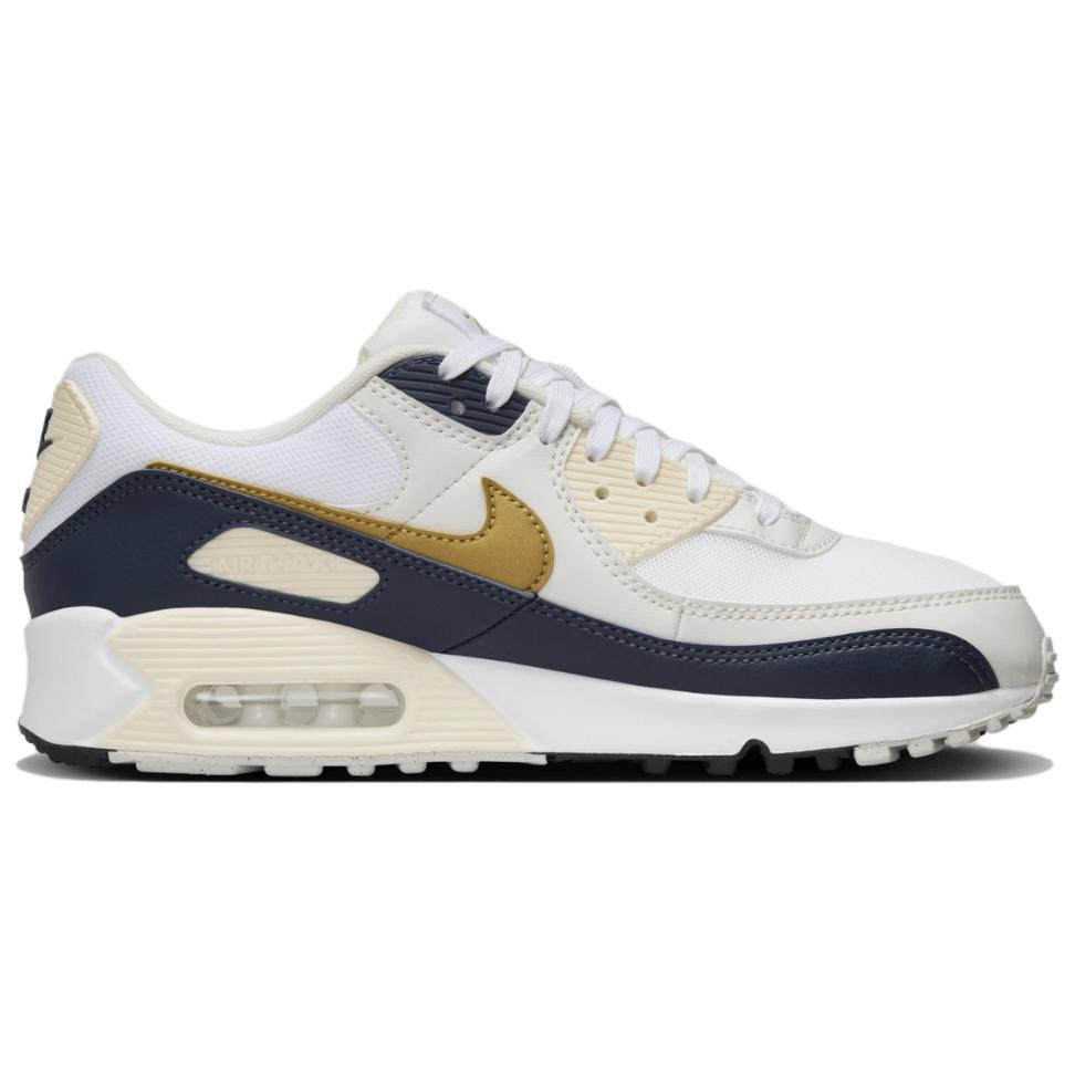 Nike Air Max 90 Running Shoes Women’s Low Top Beige Brown Black