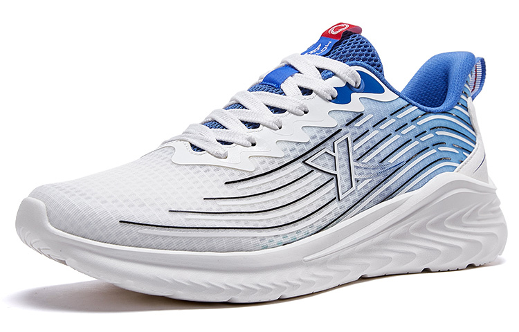 XTEP Abrasion Resistant, Breathable, Lightweight Low top Running Shoes Men’s Blue White