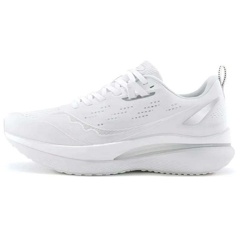 Saucony Tide Mesh Cushioning Abrasion Resistant Breathable Low top Casual Running Shoes Unisex White