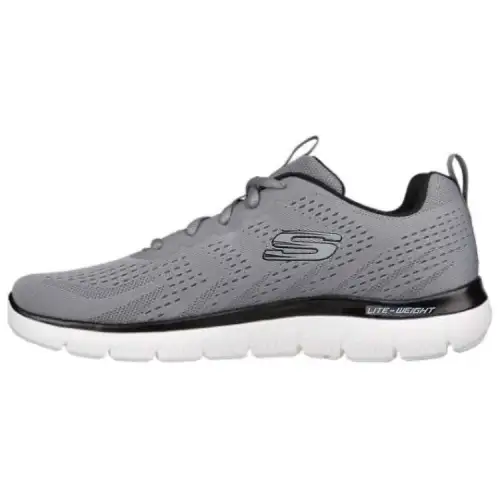 Skechers Summits Cushioning Abrasion Resistant Breathable Low top Running Shoes Men's Gray