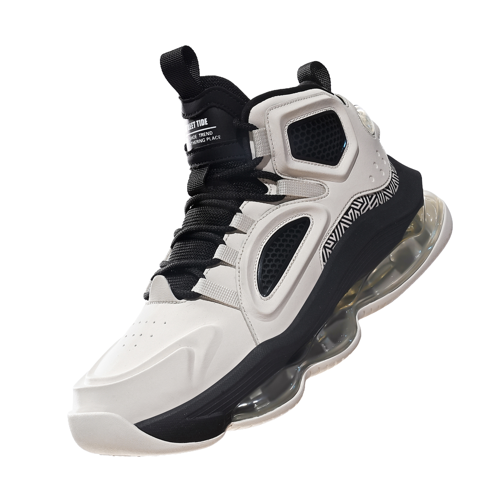 N·HOT Impact Resistant Height Increasing High top Air Cushion Casual Running Shoes Men’s