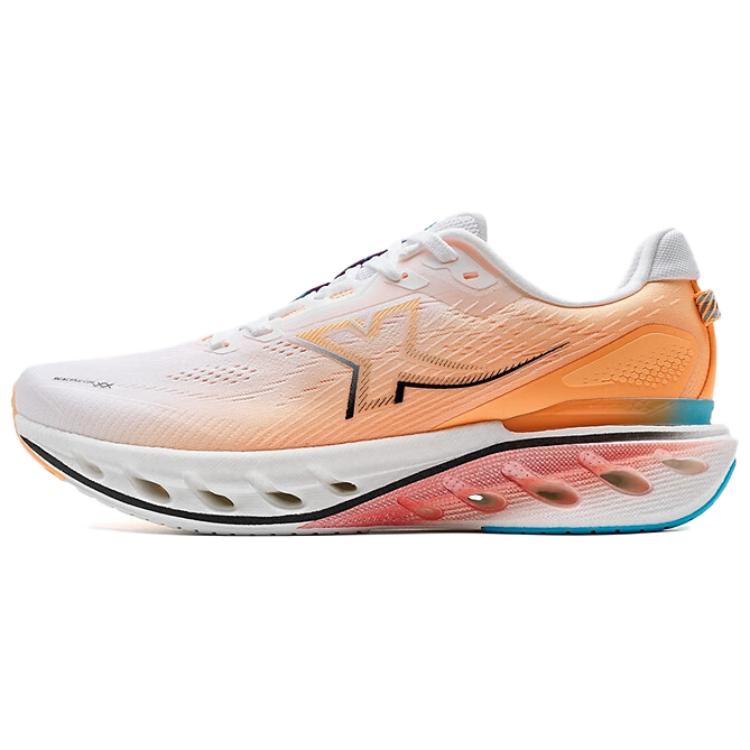 XTEP Cushioning Spin 12 Coverage Slip Resistant Low top Casual Running Shoes Men’s White Orange