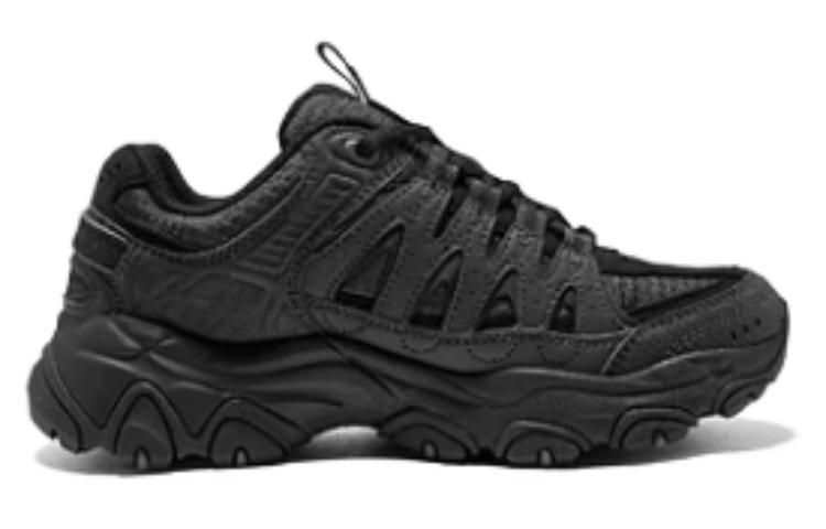 Skechers Fabric Cushioning Breathable Lightweight Low top Casual Running Shoes Men’s Black