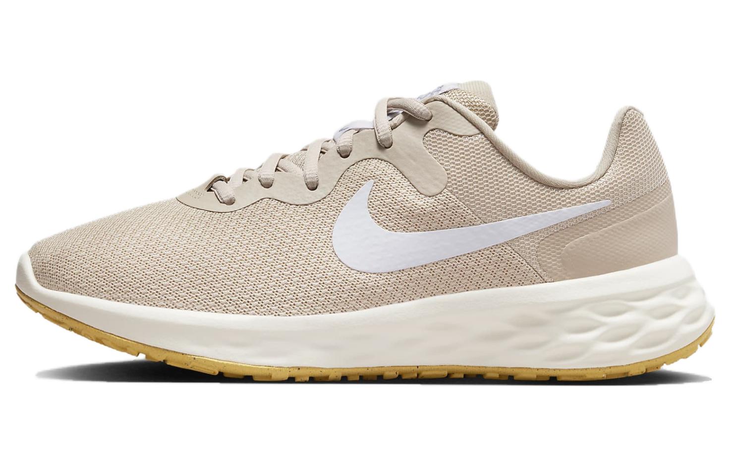 Nike REVOLUTION 6 Cushioning, Wear Resistant Low top Running Shoes Women’s Ecru