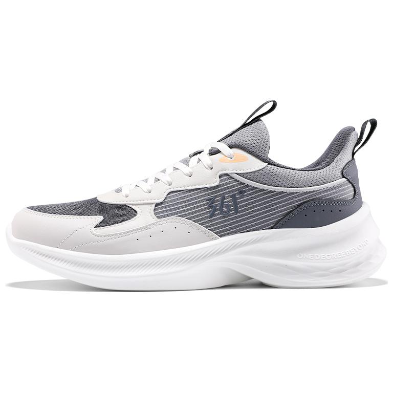 361° Slip Resistant, Abrasion Resistant, Lightweight Low top Casual Running Shoes Men’s White Gray