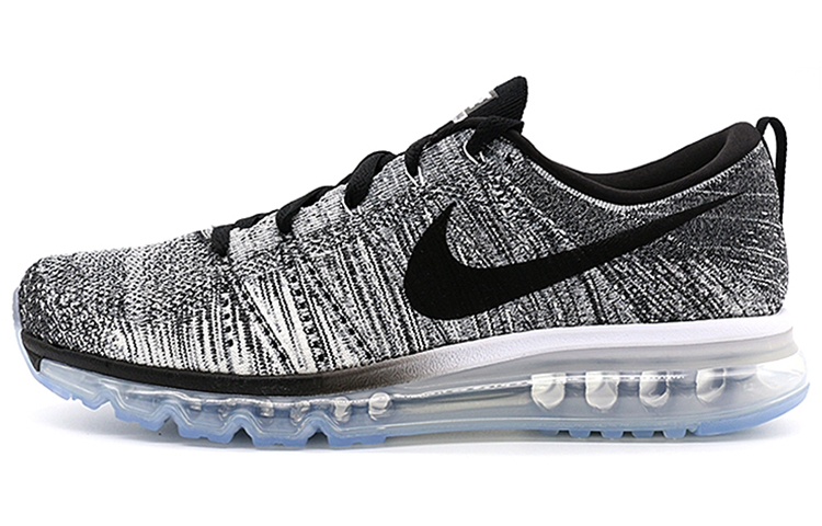 Мужские кроссовки Nike Air Max Flyknit (черный / белый)