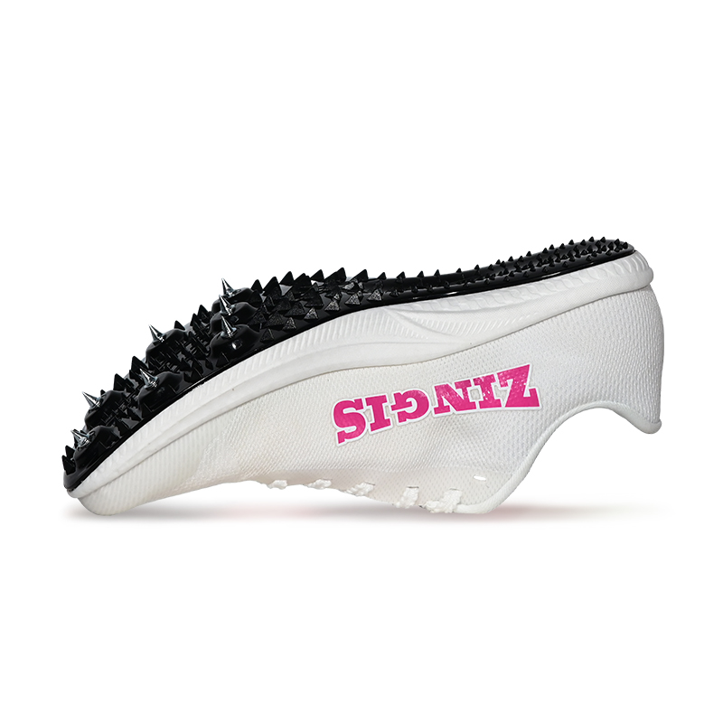 ZINGIS Slip Resistant Low top Sprint Running Shoes Unisex White