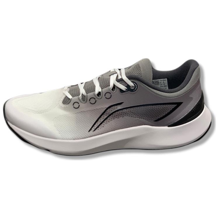 Li Ning Cushioning, Wear Resistant Low top Running Shoes Men’s White Gray