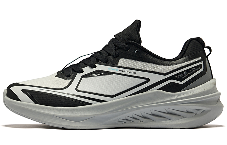 Erke Cushioning Breathable Cushioning Breathable Low top Running Shoes Men’s White Dew Gray Jet Black