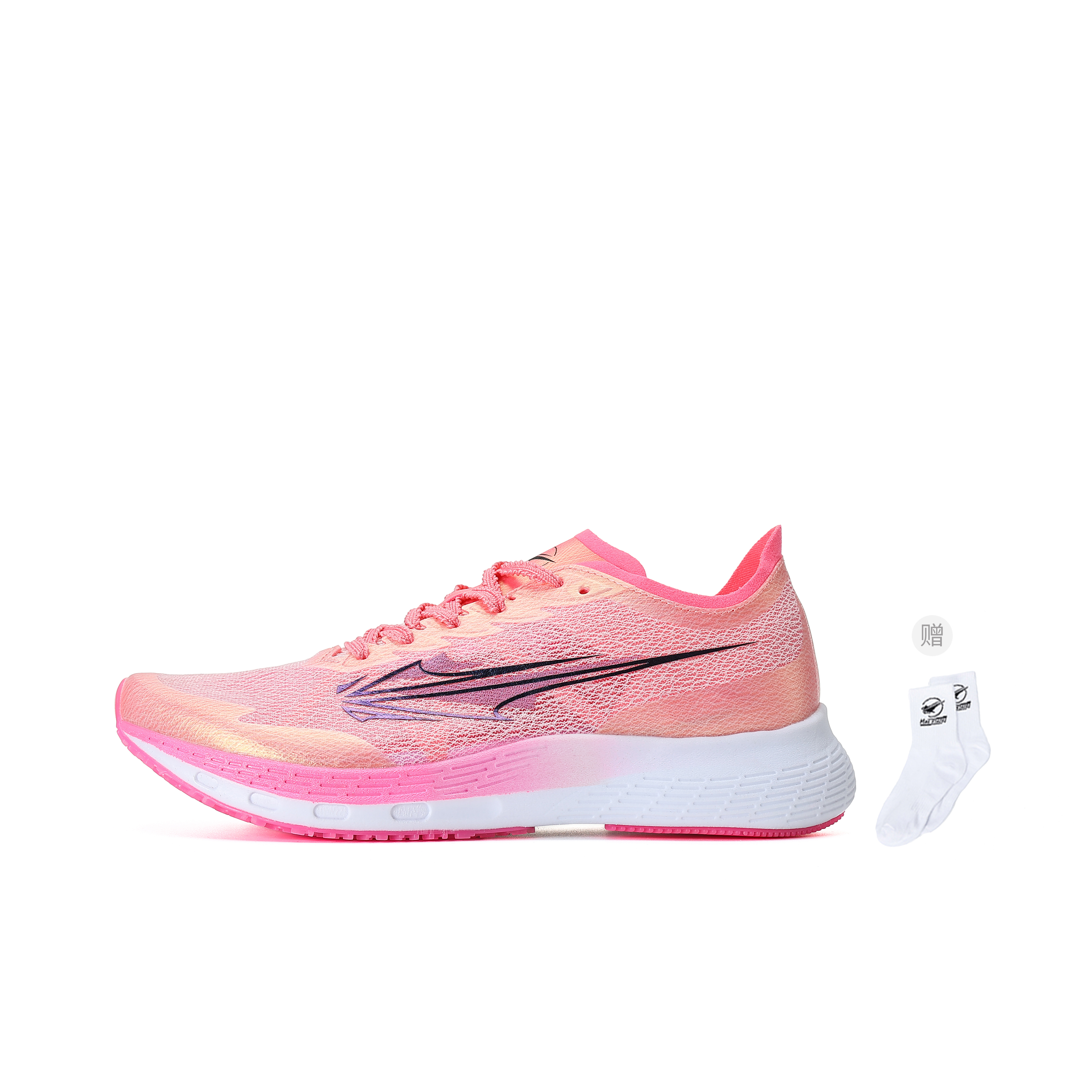 XINGHUOLI Cushioning Slip Resistant Breathable Low top Carbon Plate Technology Training Running Shoes Unisex